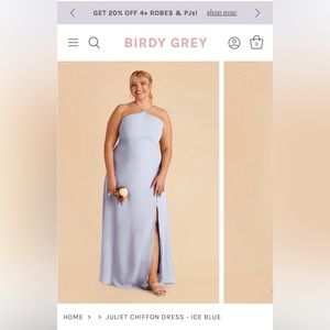 Birdy Grey bridesmaid dress in ice blue color. Size XXL.